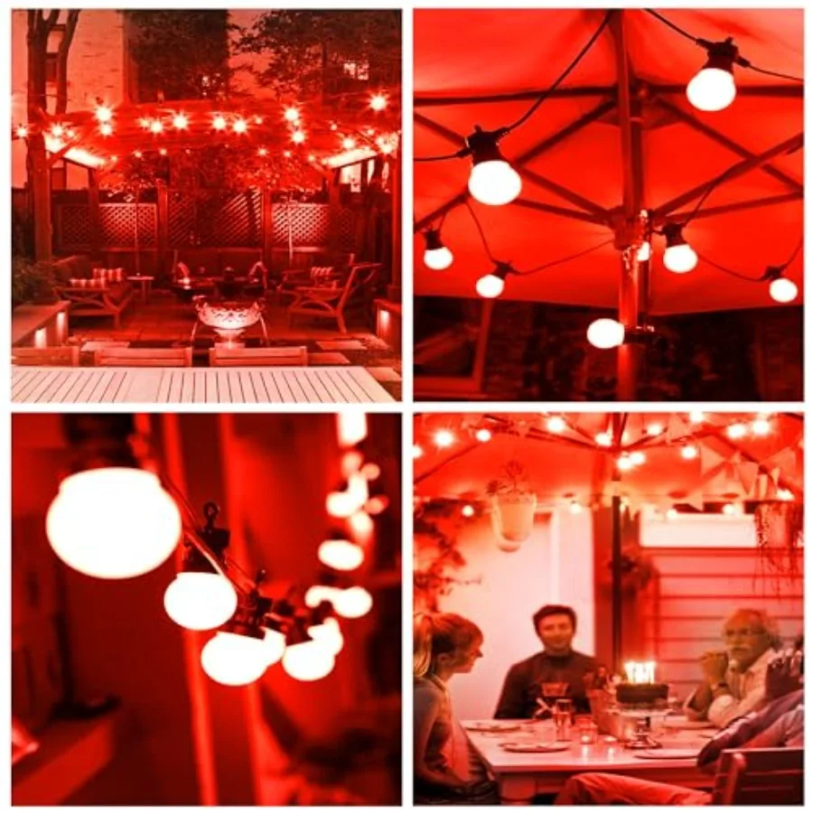 LED Light Bulbs, 15W Equivalent 1W E26 LED Lights, Small G14 Globe Vanity Colo Bulbs for Night Lights Bulb Outdoor Indoor Hallo