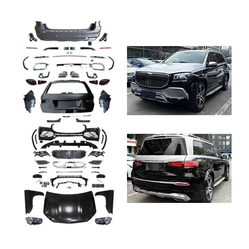 Restomod Body KitsGL166 2012-2019 Upgrade To GLS167 2023 Front Bumper Rear Bumper Suitability For -Style Lossless Body Kit