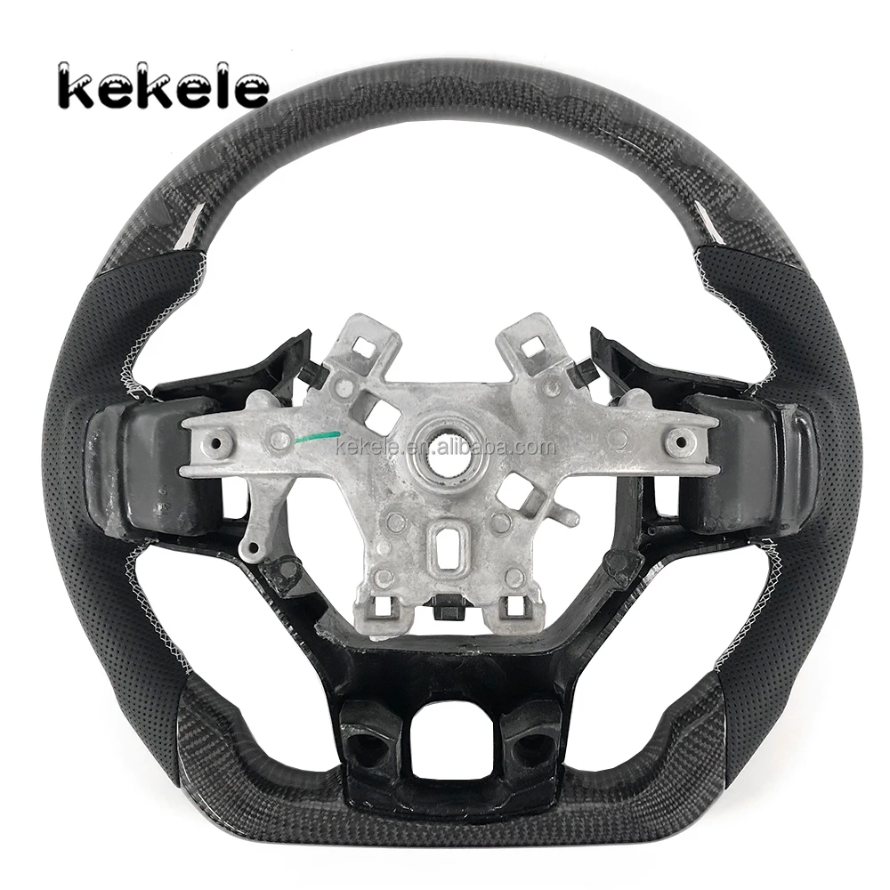 Picture 7: Leather Carbon Fiber Steering Wheel for Dodge Ram 1500 2500 3500  Challenger 2010 -2018
