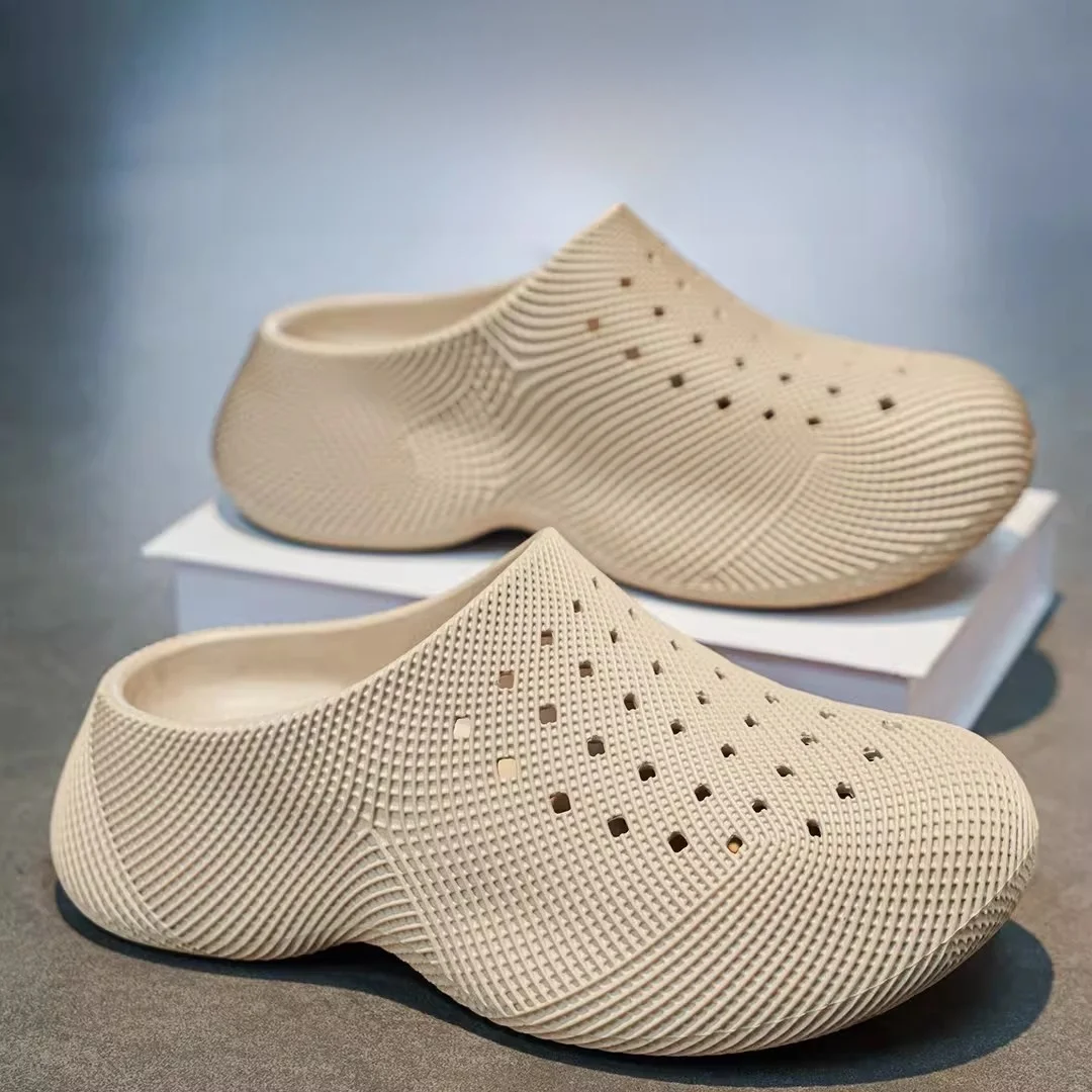 

Men's Summer New Hole Shoes Breathable Outdoor Wear Anti-slip Deodorant Thick Bottom Beach Sandals Slip-resistant Slippers