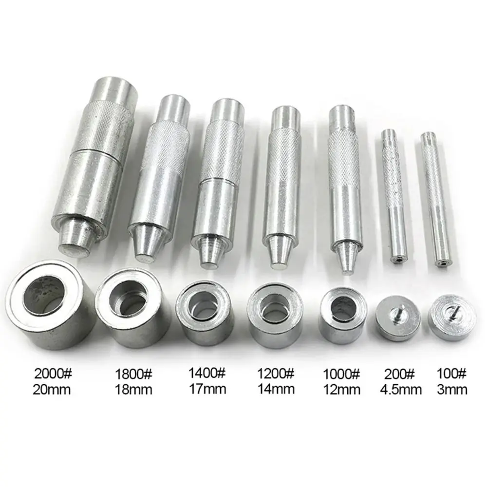 1Pcs Handmade Installing Eyelets Tool Carbon Steel DIY Accessories Leather Eyelets Mold Metal 3-20mm Grommet Installation Tool