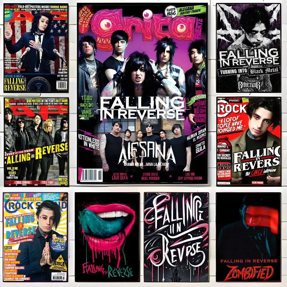 Rock Band F-Falling in Reverse Poster Wall Art Print Decorative Mural Home Decor Gift Unframed