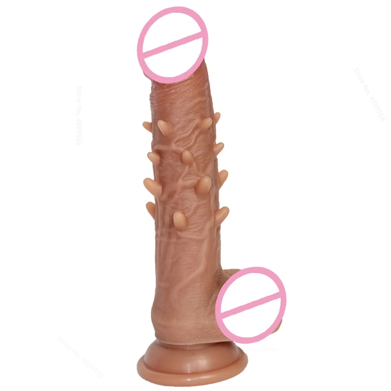 Dildo Dick Penis Cock Sex Toys Masturbation Strap-on Sexual Dildos Woman Sexy Toy Penile Prosthesis Double-layer Soft Silicone