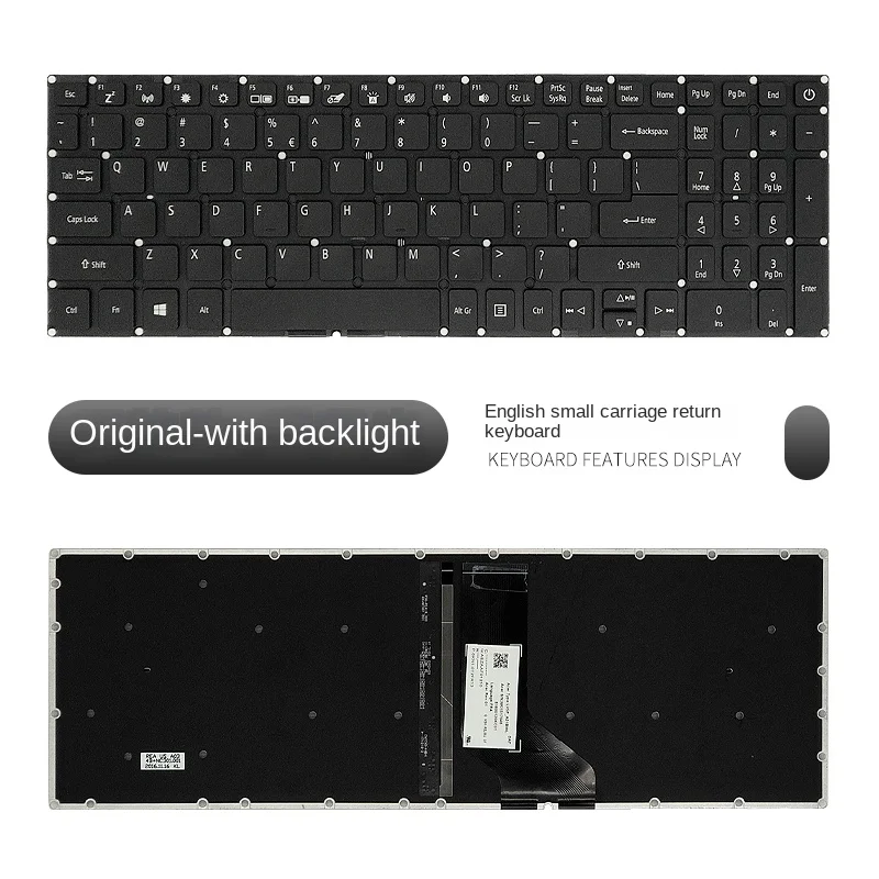 

replace Suit for Acer aspire 3 A315-53 -512 N17C4 A615-51 A717-72g Laptop keyboard