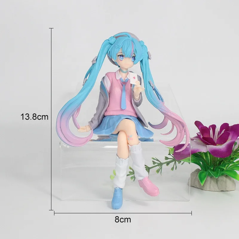 13,8 CM Anime Hatsune Miku Liebe anzug jacke Kawaii Action Figure PVC Puppe Modell Spielzeug ornament Desktop Dekoration Geschenke