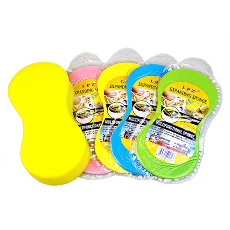 5pcs Fast Foaming Car Wash Compression Sponge High-density Car Washing Sponges Super Absorption for Car Accessories