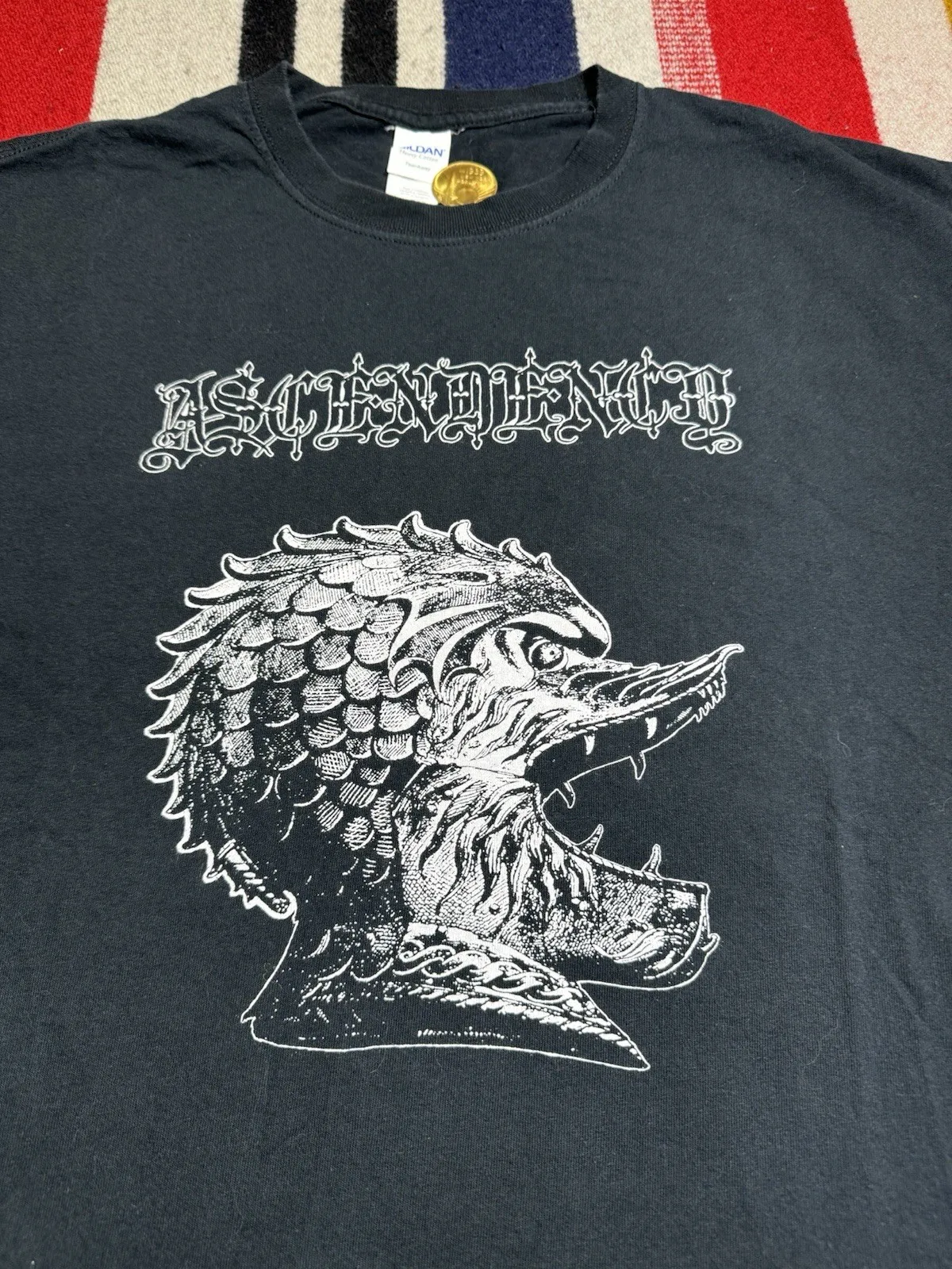 Camiseta de la banda Ascendency Metal para hombre, talla grande, Dinamarca, Eternal Bloodshed Imperious