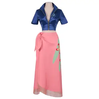 動漫角色扮演服裝 妮可羅賓服裝 假髮 萬聖節嘉年華套裝 8 最佳銷售 朱莉街頭霸王cosplay - №5