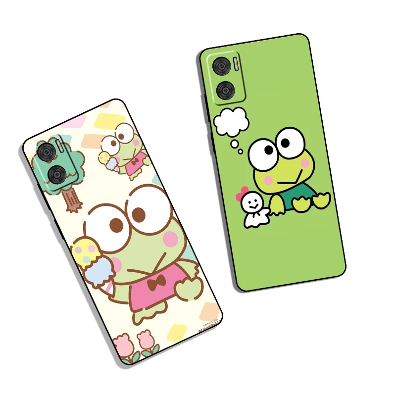 Moto E7 Plus E7i POWER E13 E20 E22 E40 G9 Play Kero Kero Keroppi Creative Design Soft Case Phone Case