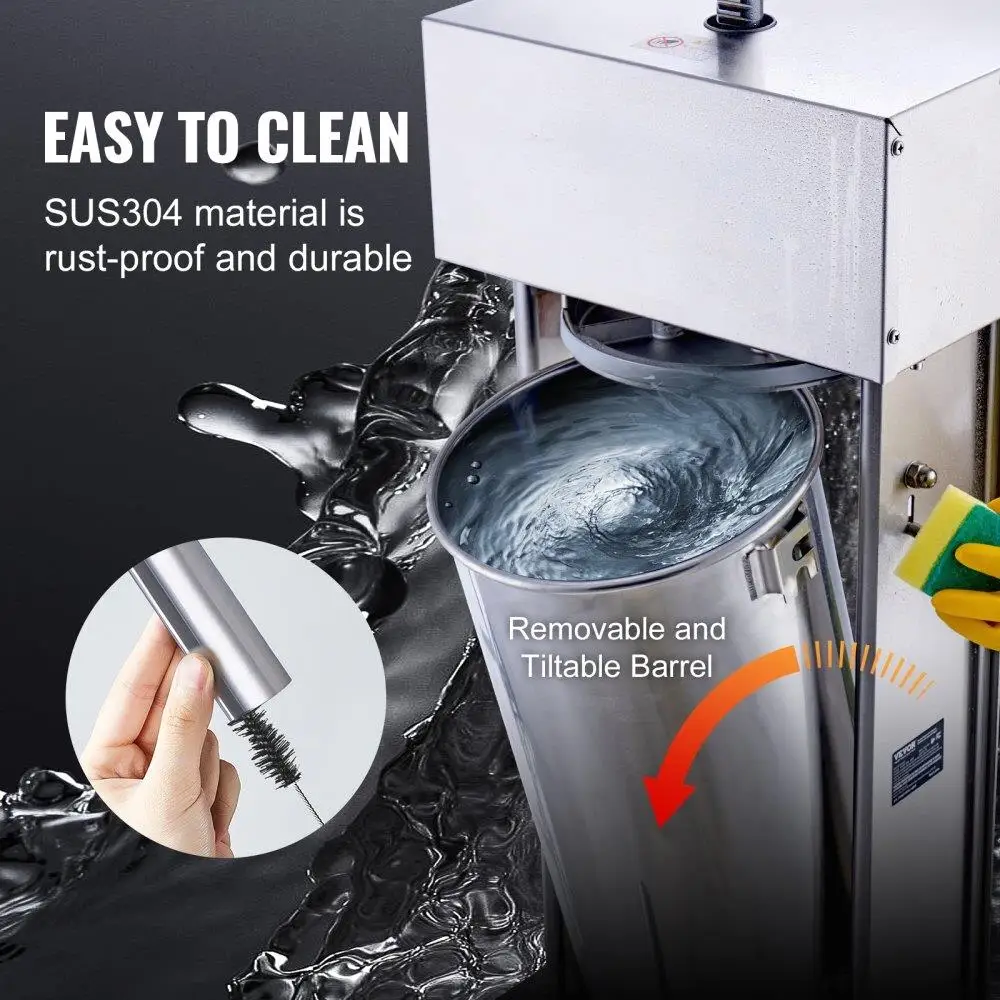 電気ソーセージ詰め物 25L 垂直ミートメーカー ステンレス鋼 304 プロセッサー 家庭用およびレストラン用