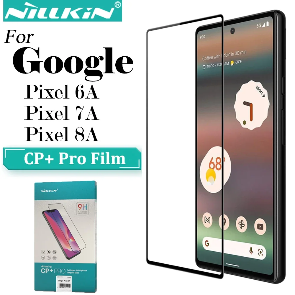 

Nillkin для Google Pixel 6A Pixel 7A CP + Pro закаленное стекло, 2,5D защитные пленки с полным покрытием для Google Pixel 8A
