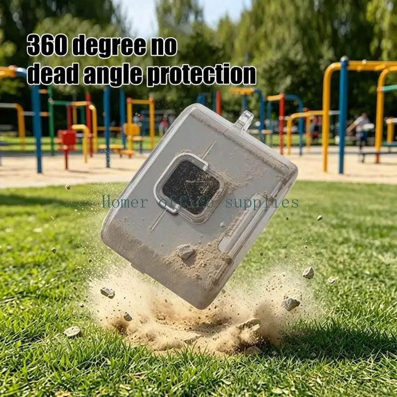 K43B TPU Bumper Case For WF1000XM6 Earbud Shockproof Cover With Builts In Phone Stand Full Protections Without Adding Bulk