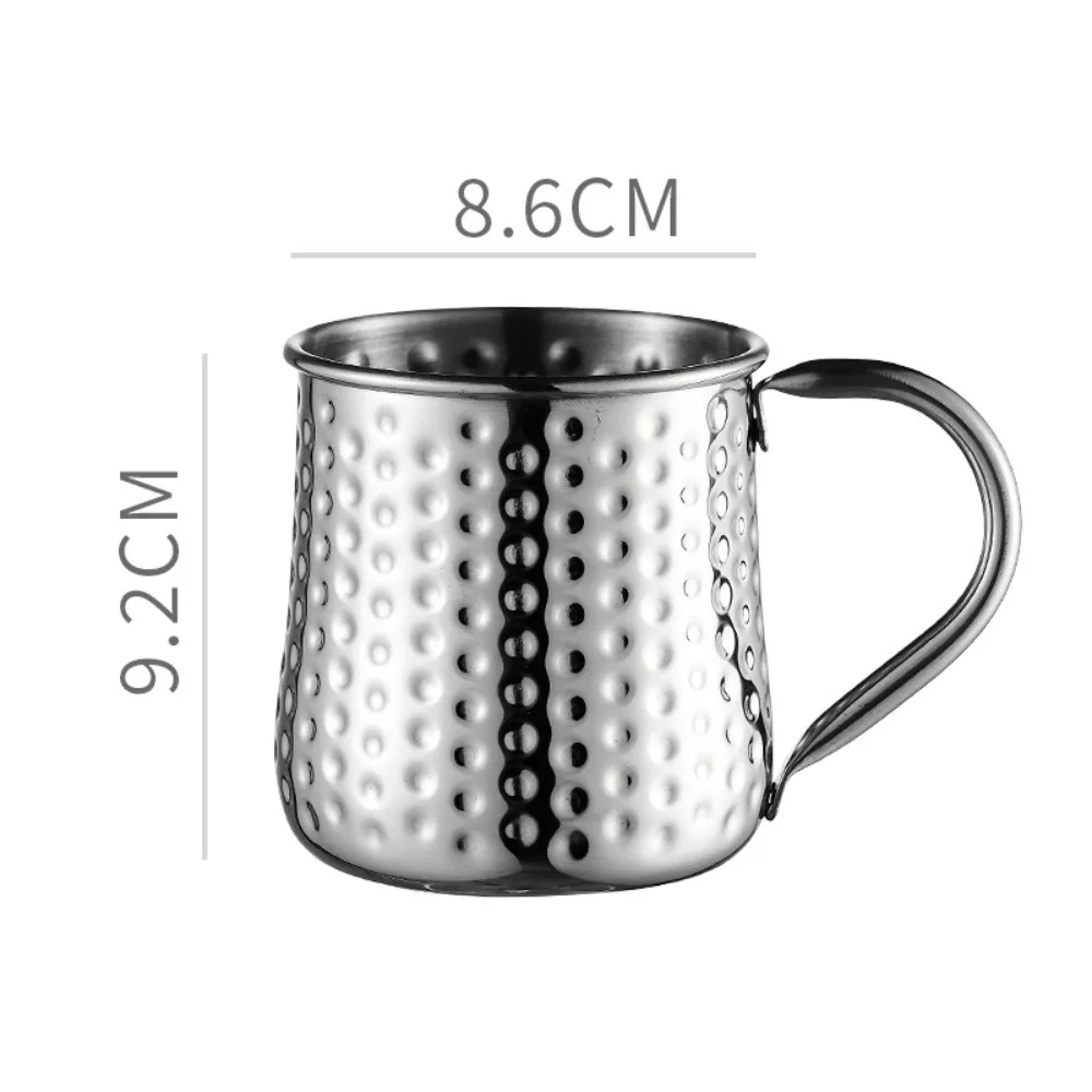 

New Durable Copper Moscow Mule Mug 550ml Rose Gold Coppery Beer Mugs Silver Metal Coffee Cup Bar Drinkware