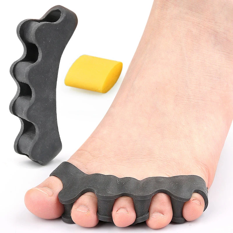 1Pair Toe Separator Hallux Valgus Corrector Finger Bunion Orthotics Protector Overlapping Forefoot Pad Foot Care Pedicure Adjust