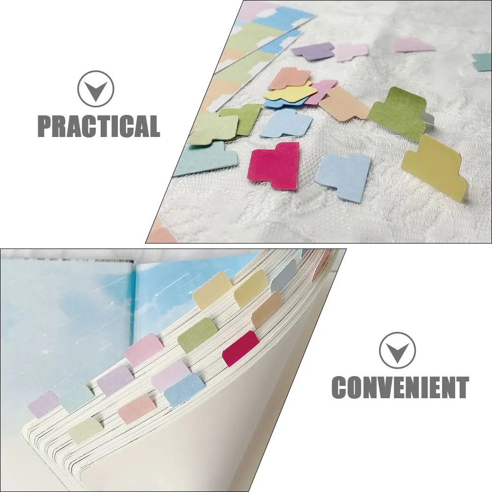 

12 Sheets Sticky Page Tabs For Books Index Markers Writable Labels Binder Diary Catalog Organizer Notebook Notepad