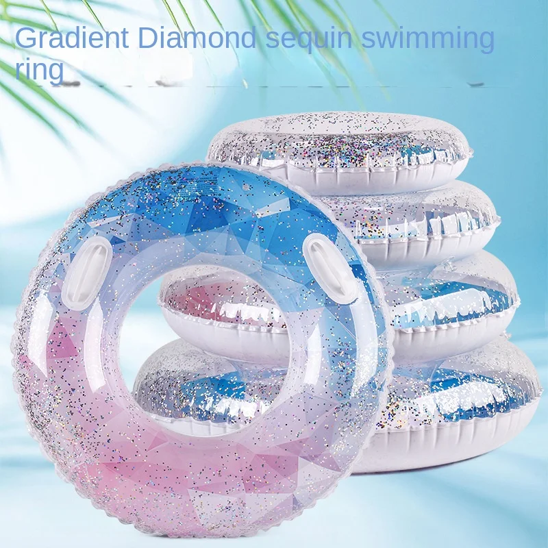 Children Good Airtightness Non-toxic High-density Material Connection Cartoon Pattern Pvc Material Swimming Rings Life Buoy