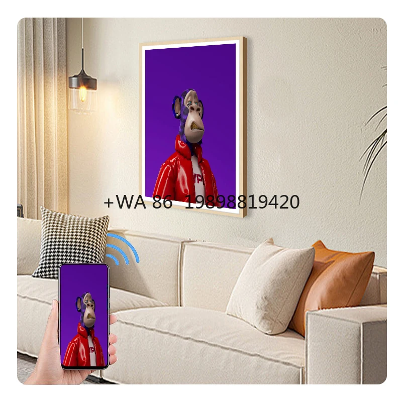 

Яркий цвет, художественная выставка, цифровая рамка, 1080p HD, матовый ЖК-дисплей, настенное крепление, цифровая рамка для дисплея, художественная работа