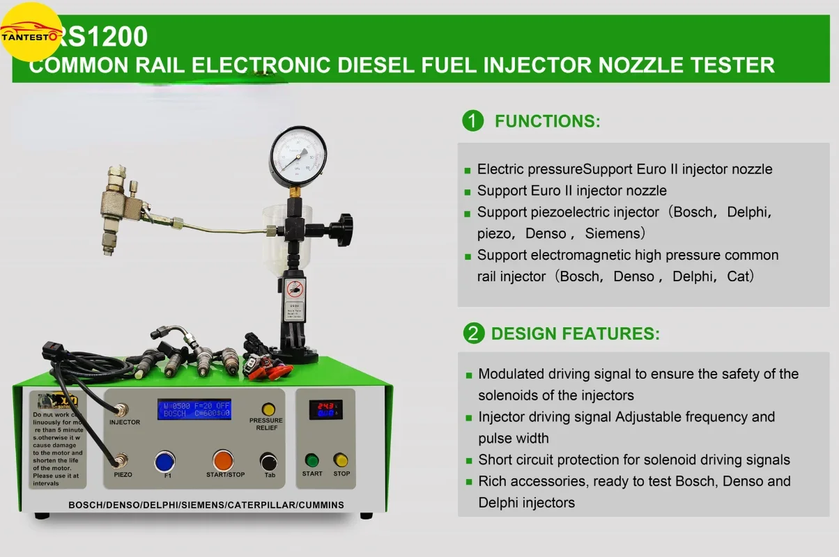 AM-CRS1200 CRIN CRDI Injector Repair Tester Machine Common Rail Calibration Nozzle Automatic for BOSCH DENSO DELPHI SIMENS