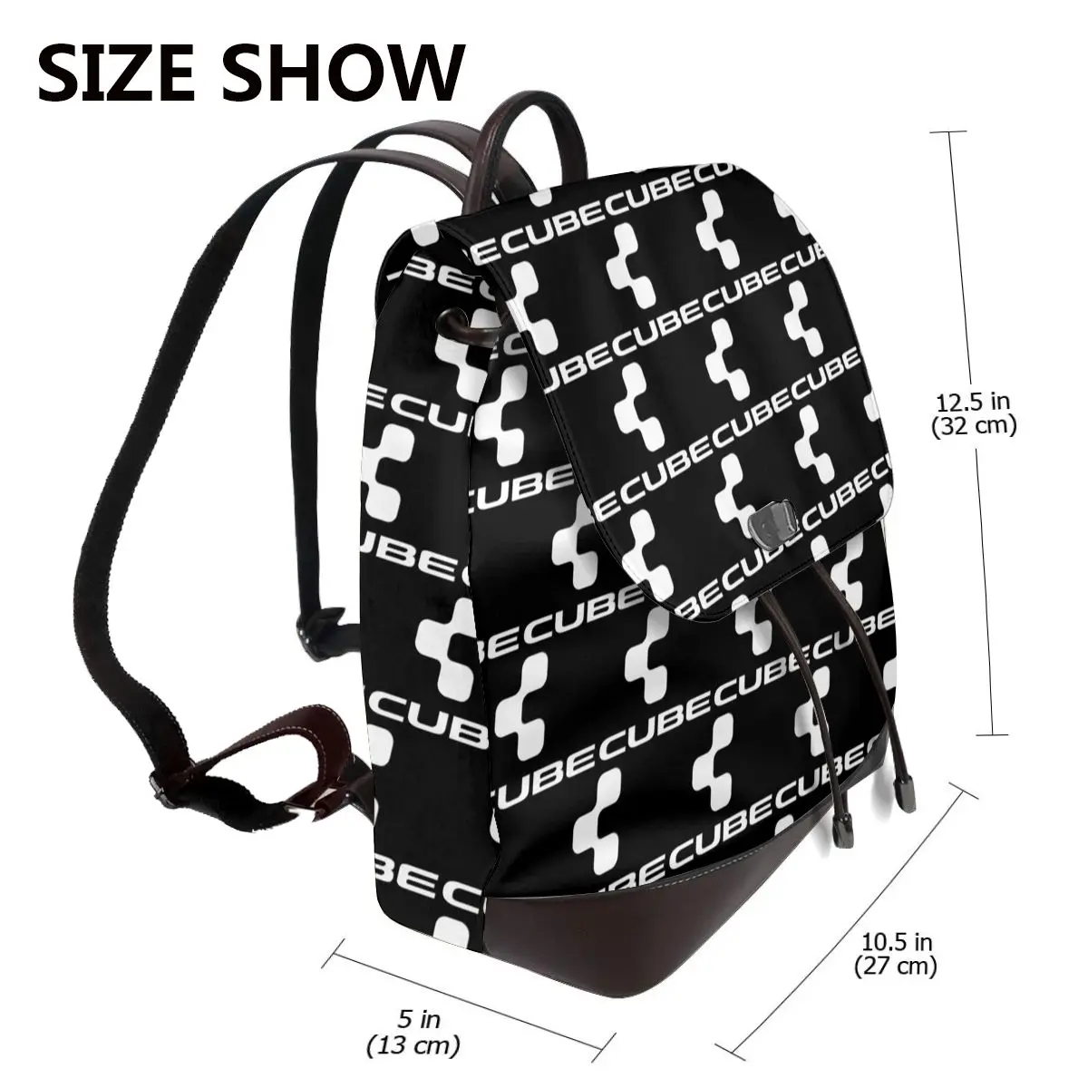 Cube Cycling Mtb Mountain Bike Bookbag School Student Bags Hiking Travel Daypack for Women Fashion Derma Backpack