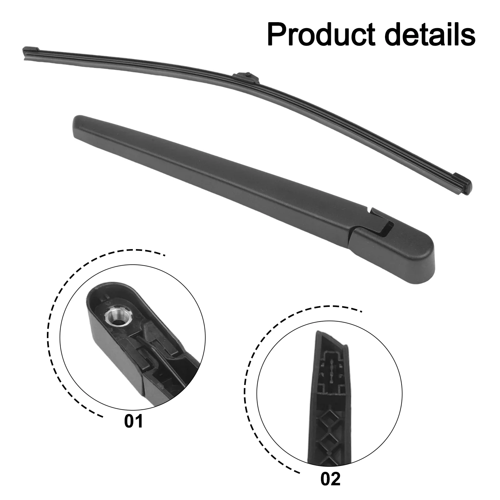Rear Wiper Arm and Blade for Mercedes For Benz Vito W447 Compatible with 2016 Model OEM Part Number A4478201444
