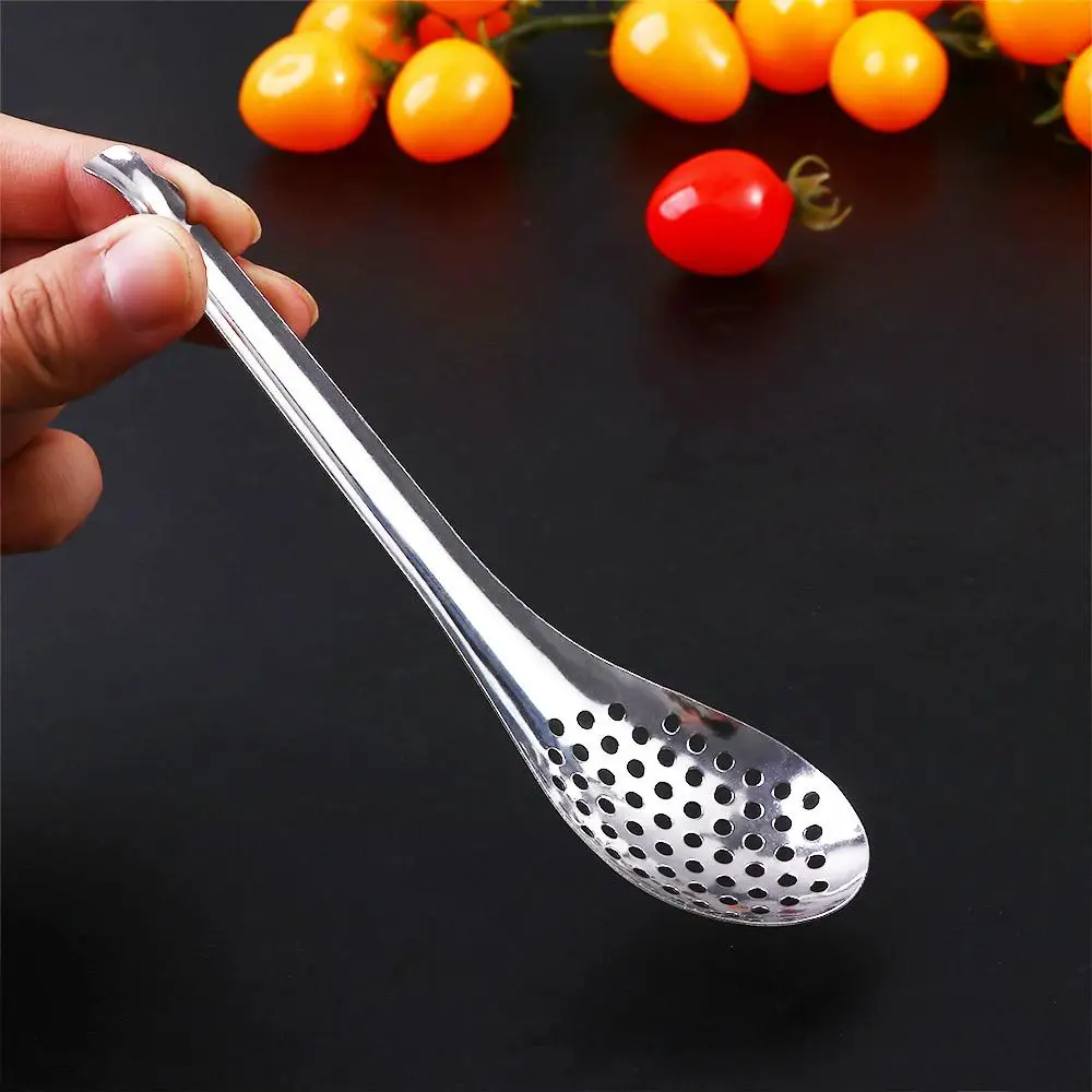 Creative 56 Holes Acrylic Molecular Cuisine Caviar Spoon Useful Kitchen Cooking Gadgets Egg Yolk Caviar Colander