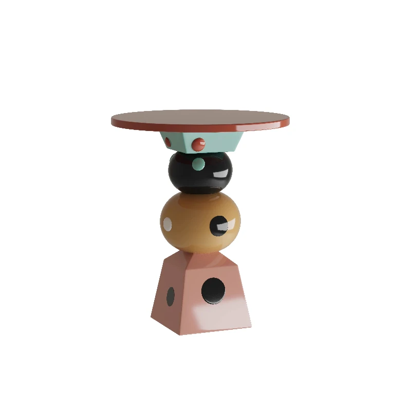 

Dopamine cube irregular polka dot edge few household living room sofa corner few ins wind niche shelf