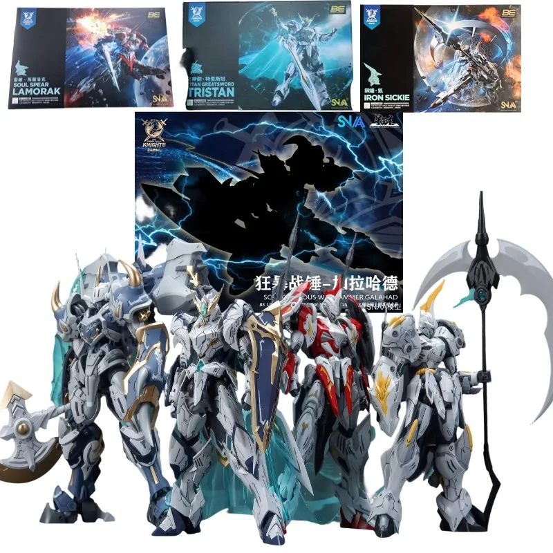 SNAA Knights of The Round Table Tristan Lamorak Gawain Galahad Model Kit Collectible Action Figure with Dual Armor Modes