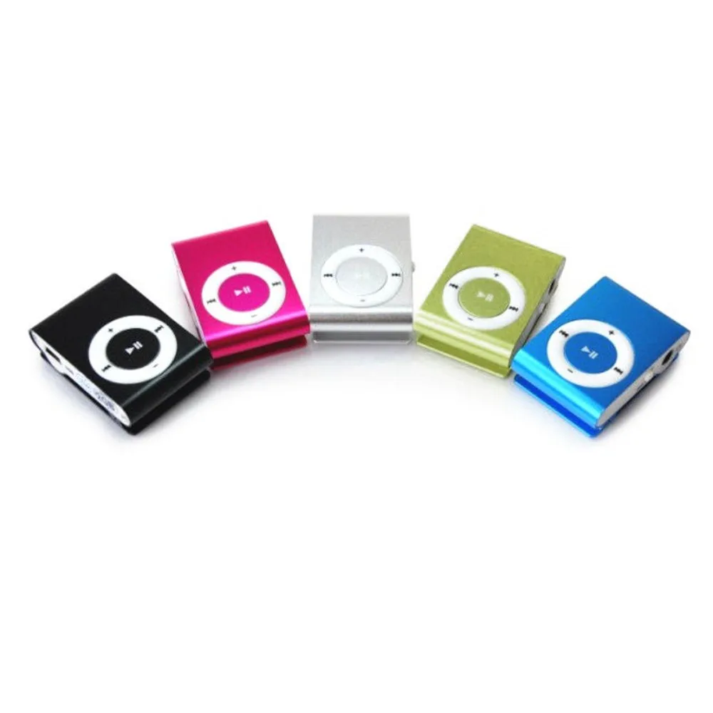 مشغل MP3 صغير محمول USB ، وسائط موسيقية ، تصميم أنيق ، مشبك ملون ، دعم جهاز alkman ، بطاقة TF ، جديد