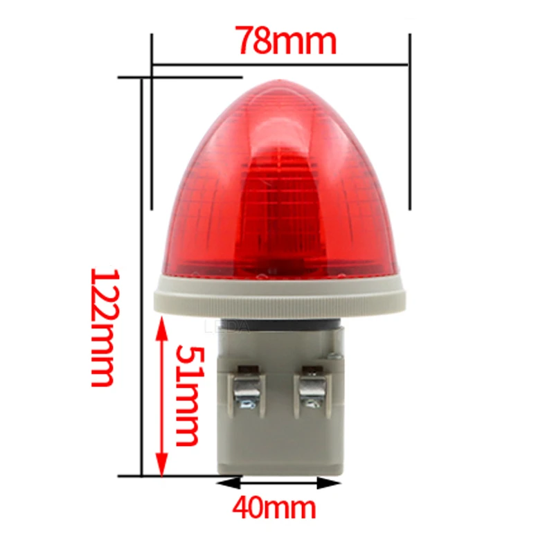 1Pcs N-TX Small Warning Lights Without Sound LED Chang Liang Alarm Lamp Always Bright Red Yellow Green Blue