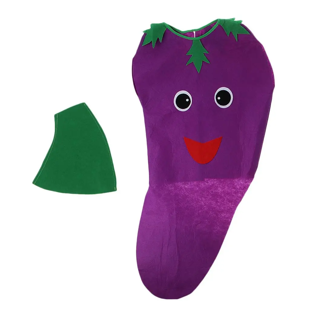 Assorted Vegetables Costume Set Fabric Outfit Grape Tomato