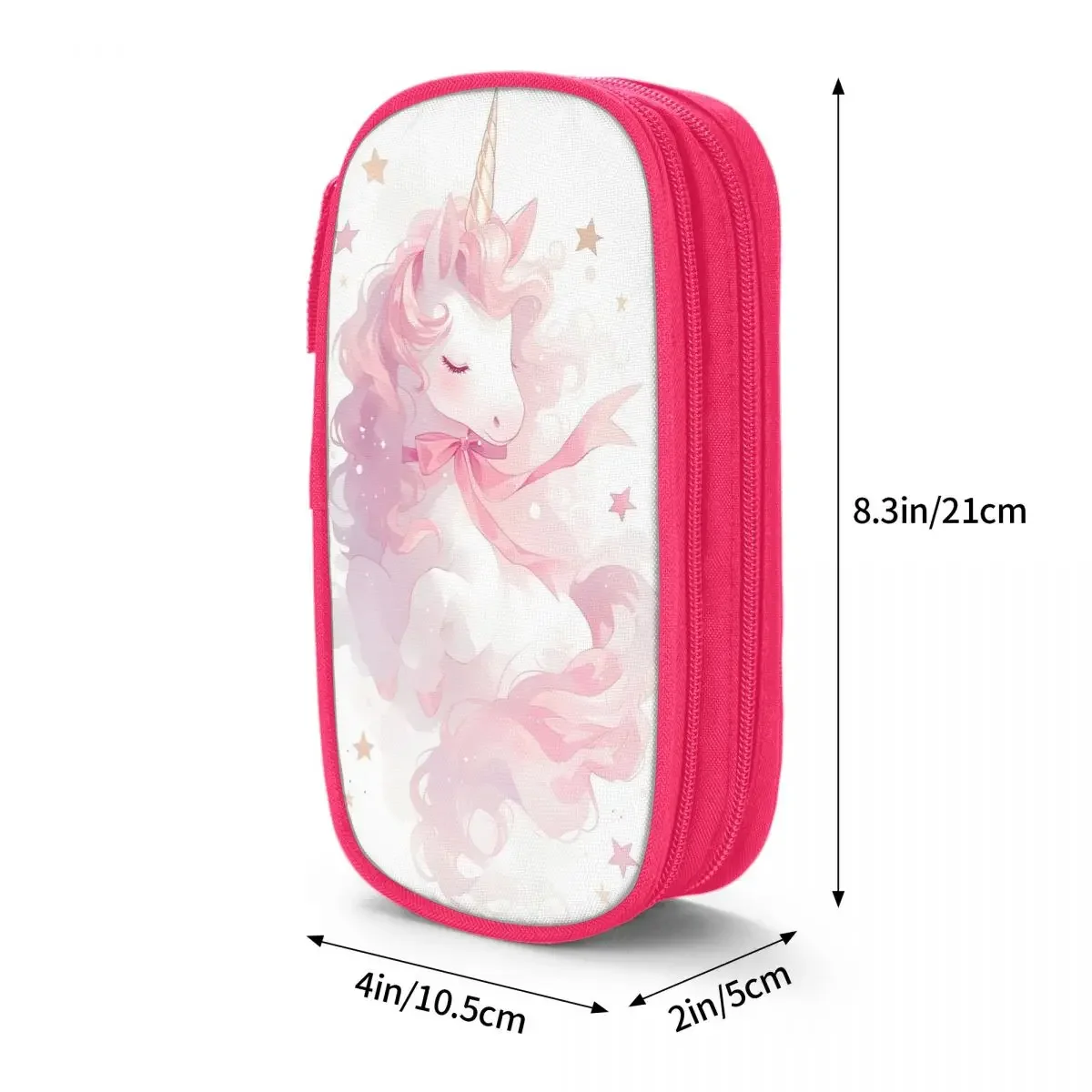 Unicórnio dos desenhos animados lápis casos bonito caneta caixa sacos meninas meninos grande armazenamento material escolar presentes lápis