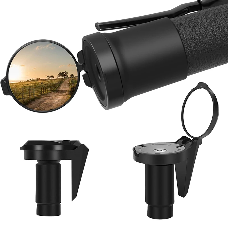 

360 ° Регулируемое зеркало заднего вида для велосипеда, выпуклое зеркало для руля, крепление на руль, акриловая линза, светоотражатель для обзора сзади