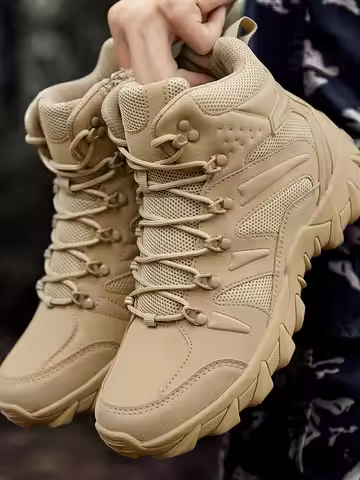 Men's Casual Shoesthick Bottom Lace-up Workwear  Shoes Men for Work Outdoor Men's Shoe High Quality Autumn Winter Hiking Boots