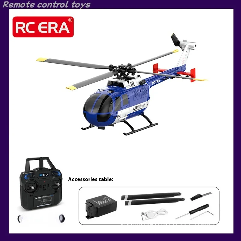 Rc Era New C186max With Optical Flow Positioning Bo-105 Realistic Helicopter Four Channel Remote Control Model