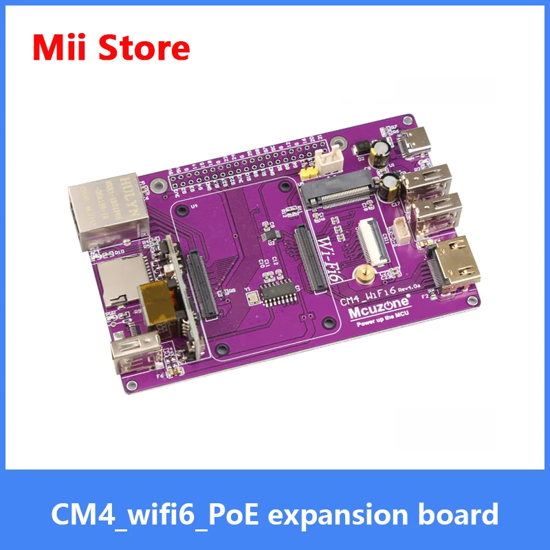 

CM4_wifi6_PoE expansion board PCIE M.2 intel AX200 AX210 HDMI CSI1 USB-C 4G Wi-Fi6E case router r'o'l