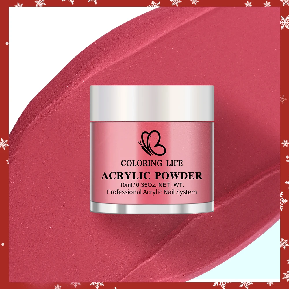 Poudre acrylique pour ongles, rouge, vert, paillettes de noël, Extension or/argent, trempage/gravure, poudre de cristal, accessoires de manucure, 6 pièces