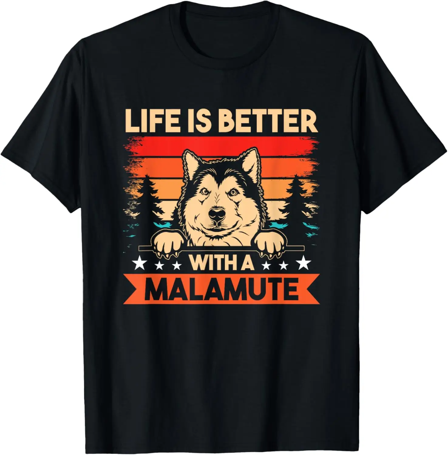 

Футболка Life Is Better With A Dog Malamute Alaska Alaskan Malamute