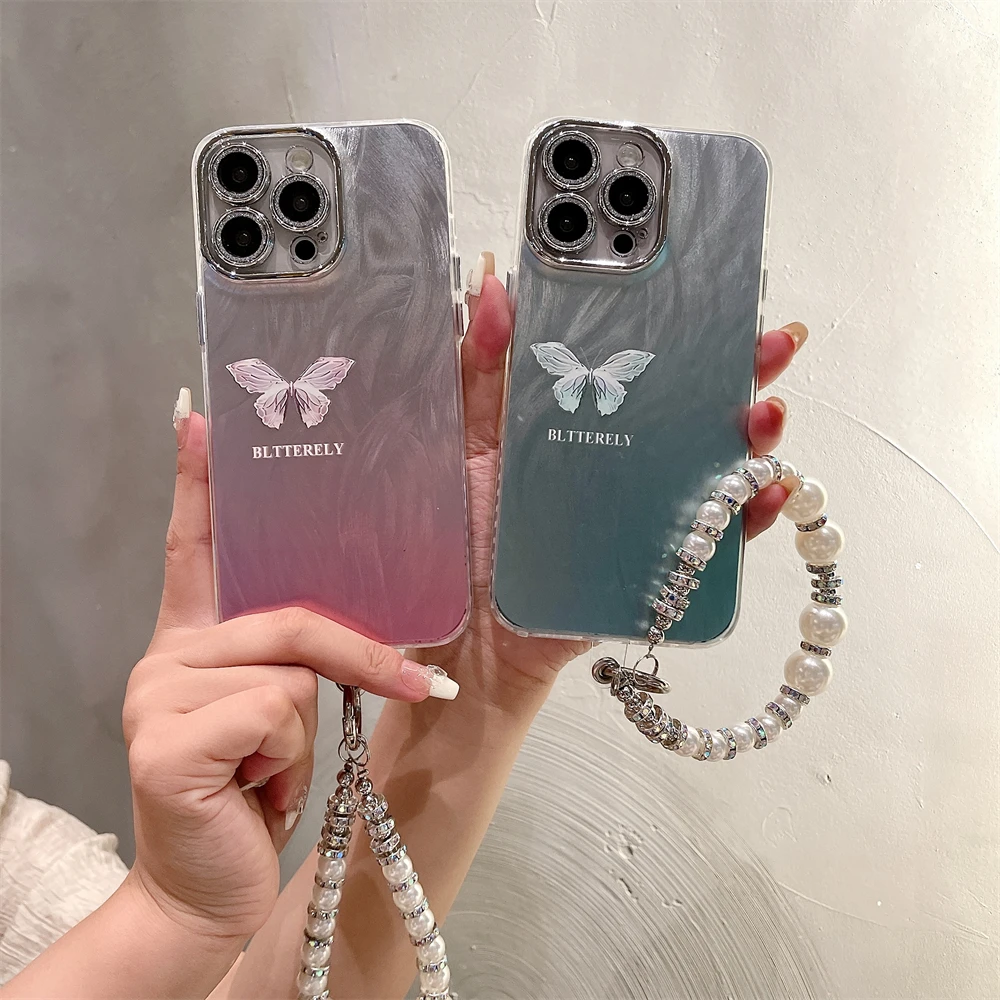 Laser Flower Silicone Phone Case For Iphone 15 14 Plus 13 12 11 Pro Max Cover Luxury Anti Drop Funda Cases Change Colour Carcasa