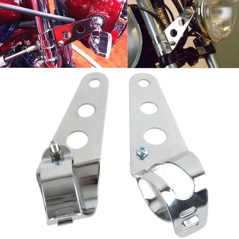 

28-36 мм Универсальный регулируемый монтажный кронштейн для фар мотоцикла для Harley Honda Triumph Suzuki, крепление, зажим, держатель фары