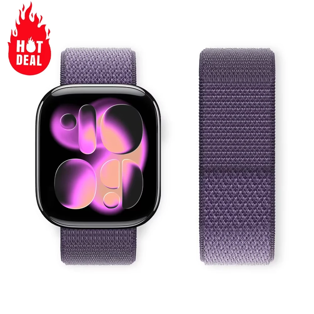 Bracelets en Nylon pour Bracelet de montre Apple 46mm 42mm 45mm 44mm 40mm 41mm 49mm Bracelet de sport Correa iwatch série 11 10 8 9 7 SE Ultra3