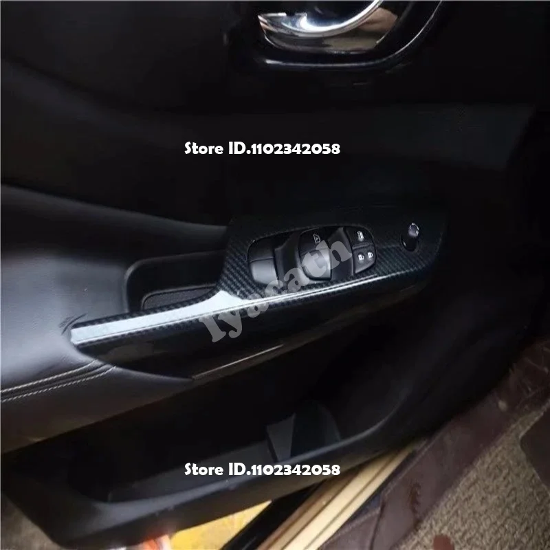 For Nissan Navara NP300 ST 2014-2020 Interior Accessories MT AT Gear Shift Panel Inner Door Handle Window Switch Cover Trim view 3
