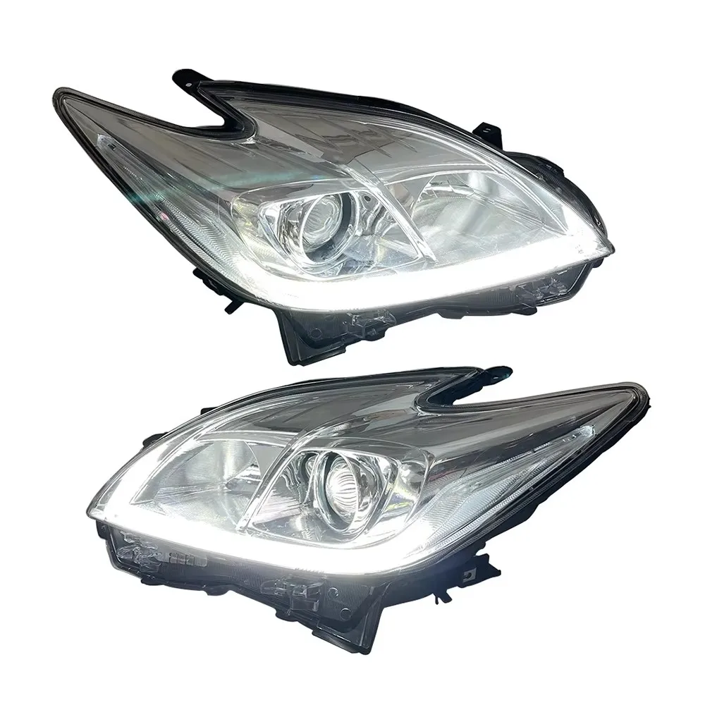 2PCS Car Headlight for Toyota Prius ZVW30 Headlamp with LED Daytime Running Light 2009 2010 2011 2012 2013 2014 2015 Head Lamp