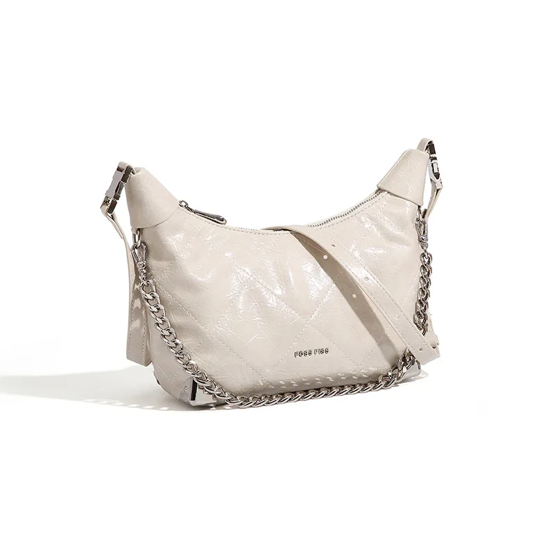 

Niche Design Quilted Chain Bag Cross-Border 2025 New Vintage Single Shoulder Crossbody Bag High-End Handbag
