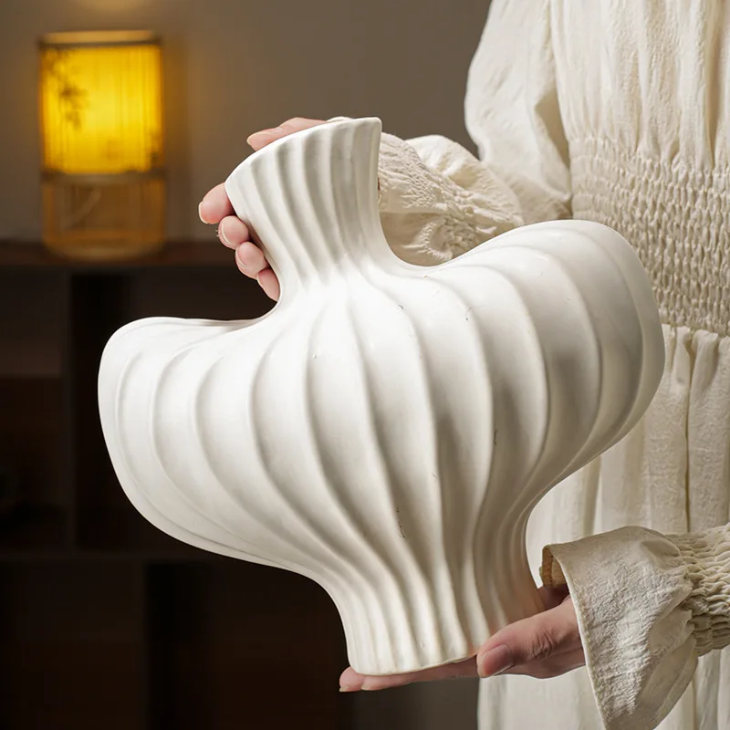 Креативная простая керамическая ваза, орнамент, свет, роскошная ниша, гостиная, вход, ТВ-шкаф, обеденный боковой шкаф, украшение