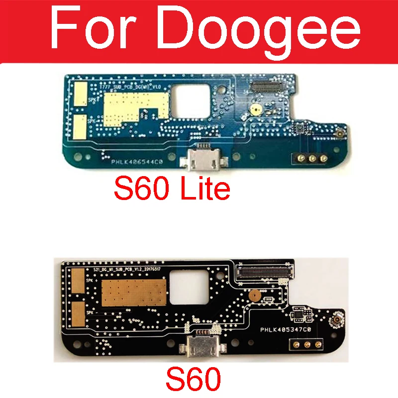 USB Carregamento Board Microfone, Carregador Board Conector do Motor, Doogee S60 Lite S40 S55 S96 Pro MIX BL7000 N20 Y9Plus