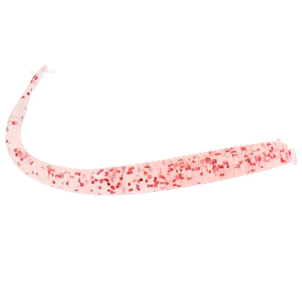 40PCS Bright Colors 10cm Earthworm Bait PVC Soft Simulation Fishing Lure Bright Colors Fishing Bait for Fishing Enthusiasts
