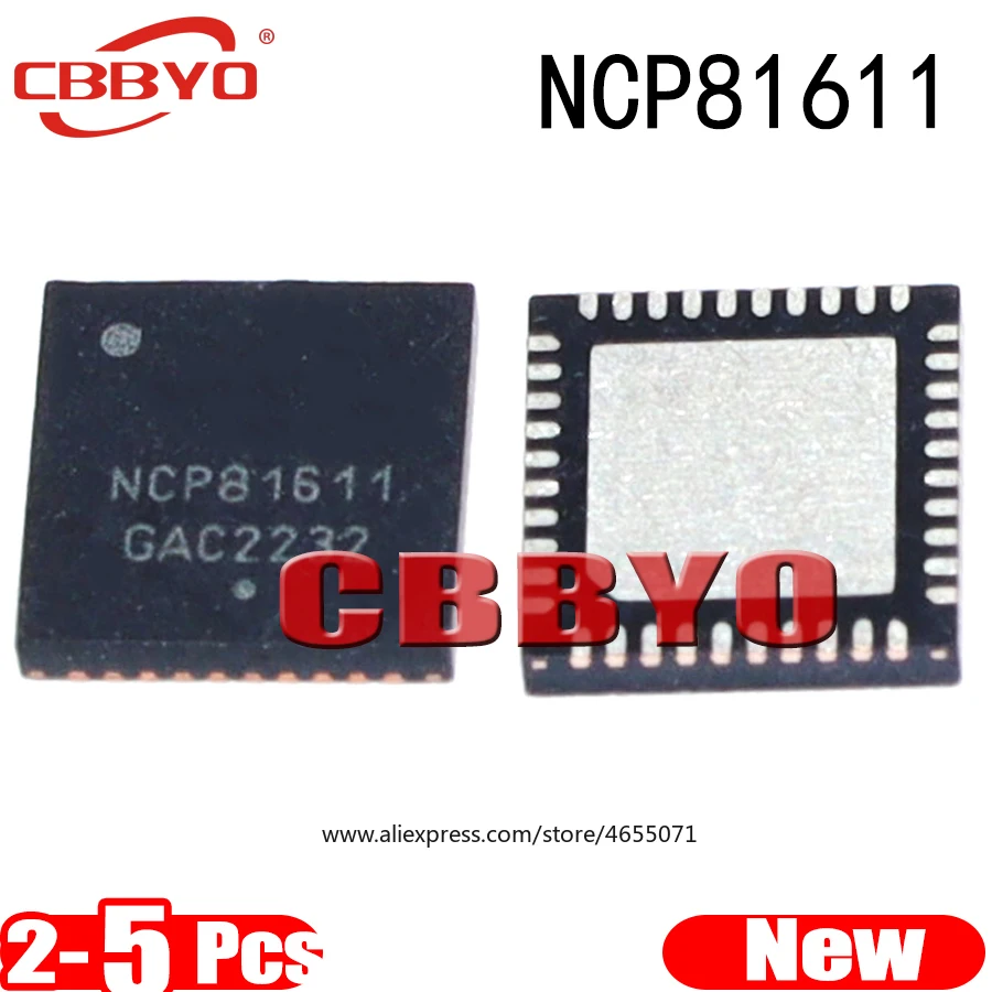 (2-5piece)100% New NCP81611MNTXG NCP81611 QFN-40 Chipset