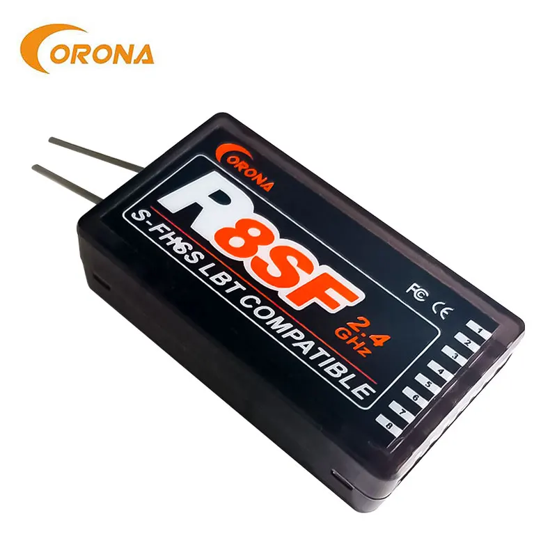 Corona R8SF 2.4GHz 8 Channel Receiver Compatible FUTABA SFHSS T8J T10J 14SG