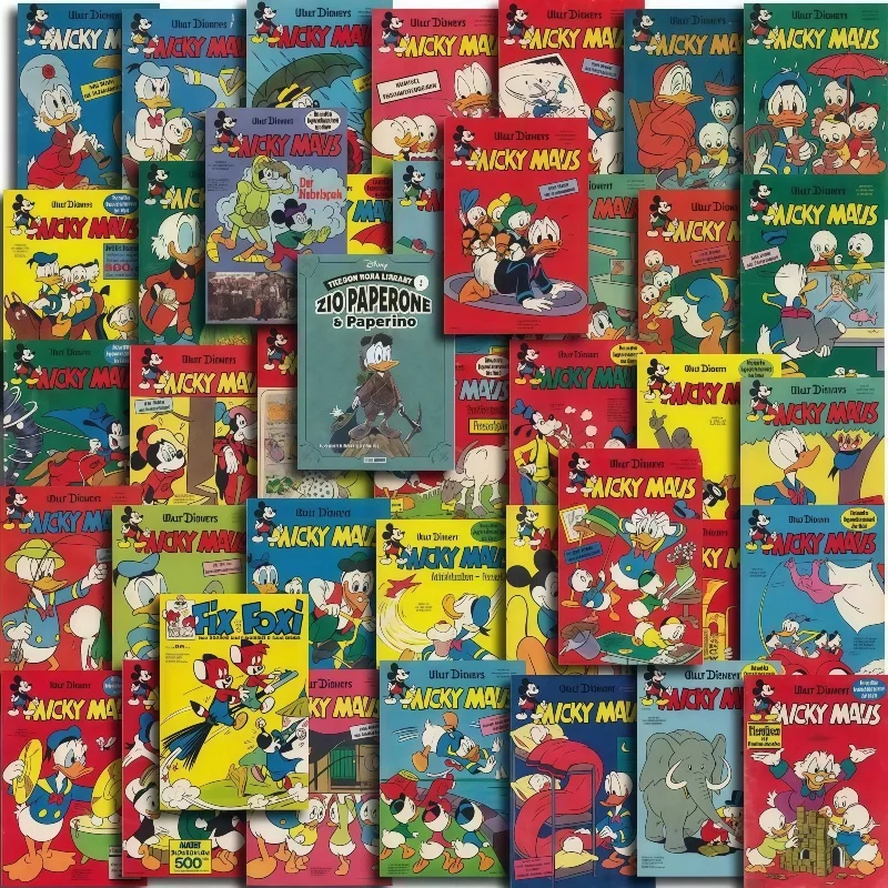 60 قطعة ملصقات الكرتون ديزني خمر ميكي ماوس دونالد داك الشارات الاتجاه الجمالي لأجهزة الكمبيوتر المحمول سجل القصاصات DIY بها بنفسك الحرفية ديكور #2