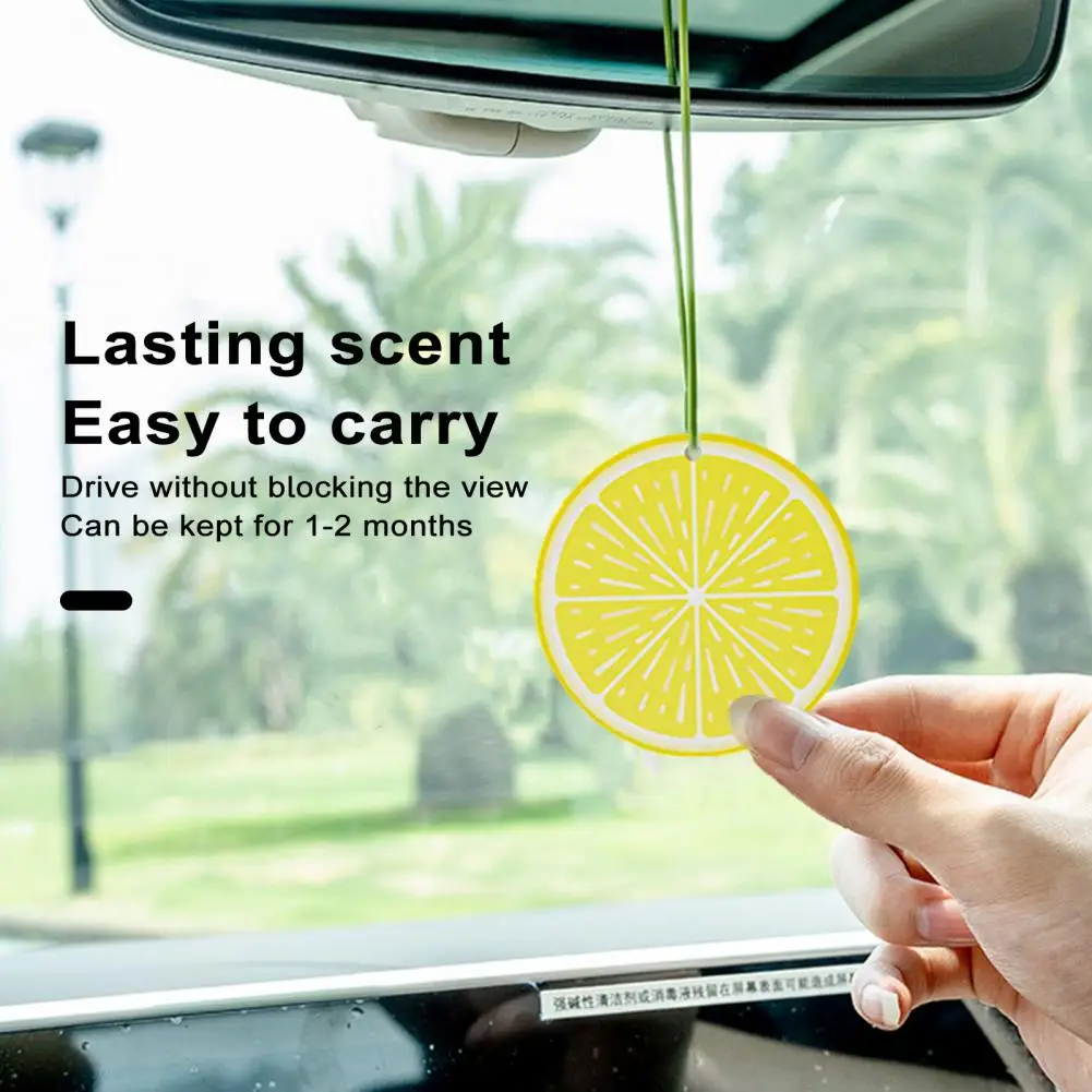 Variety Fruit Shape Car Aromatherapy Tablet Creative 3D Auto Hanging Air Fresheners Automotive Accessories